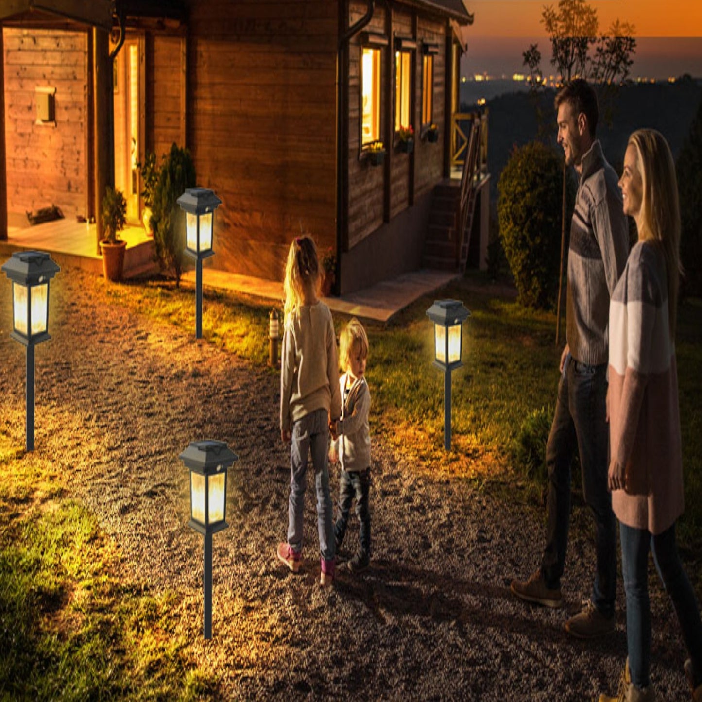 Lampe de jardin solaire avec détecteur de mouvement YC-258