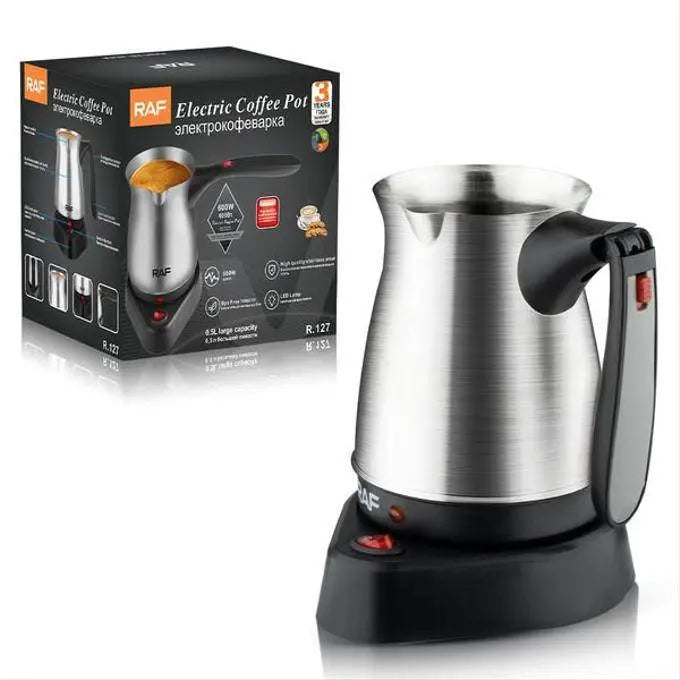 Cafetière Électrique - RAF - 600W Inox - Homex Market