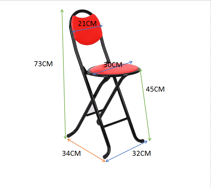 Chaise de prière pliante métallique - Homex Market