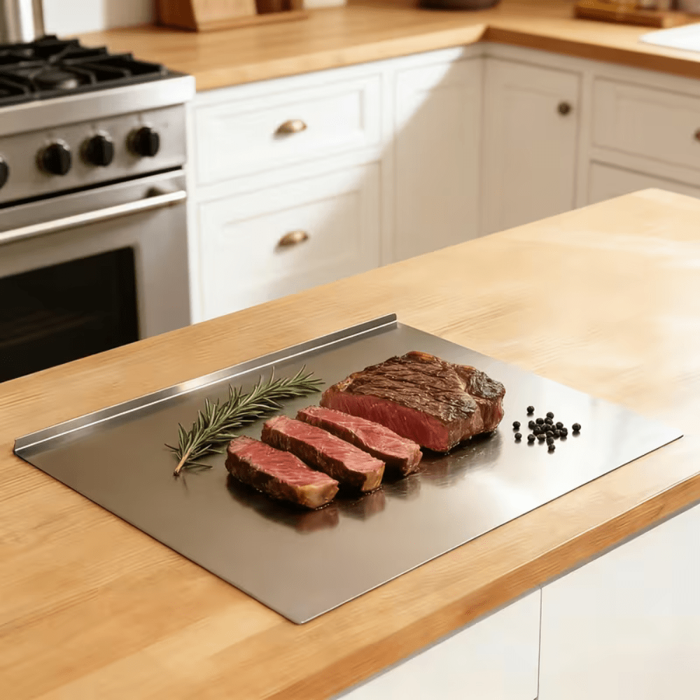 Planche à Découper en Acier Inoxydable - Homex Market