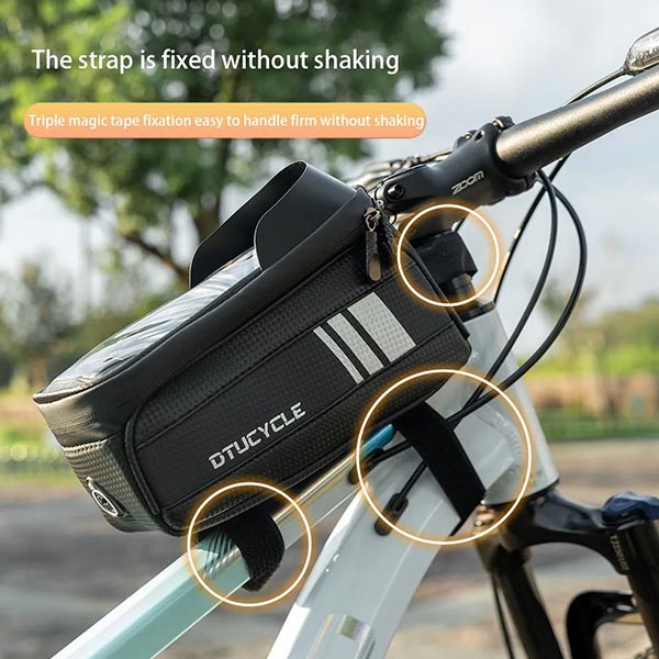 Sac de Vélo Étanche avec Support Téléphone – DTUCYCLE