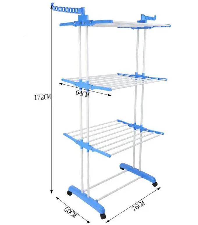 Séchoir linge rétractable étendoir pliable ailes latérales - Homex Market