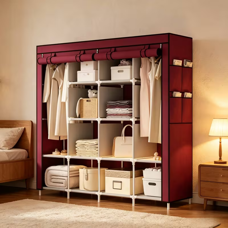 Armoire de rangement en tissu pliable