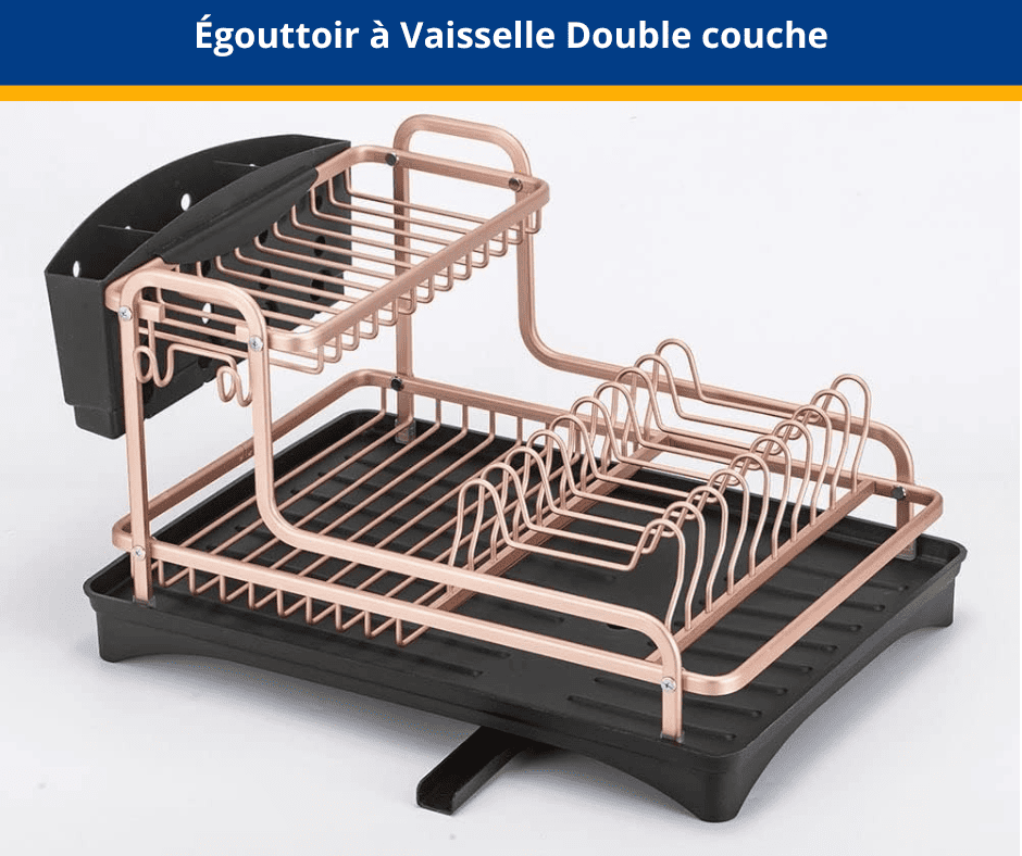 Égouttoir à Vaisselle Double couche