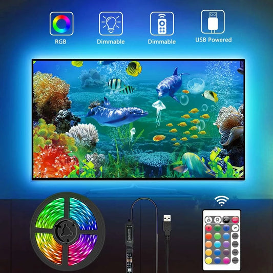 Bande lumineuse pour TV LED 24 couleurs différentes