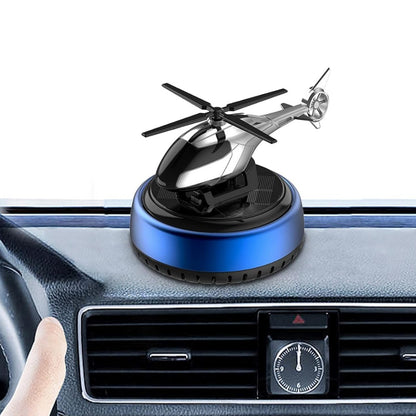 Diffuseur d’arômes rotatif à énergie solaire – Design hélicoptère (Bleu)
