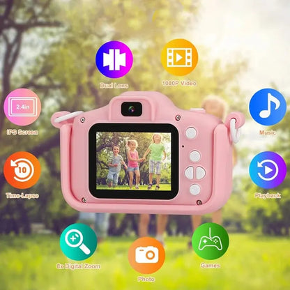 Appareil photo numérique pour enfants Mr Black – Rose - Homex Market