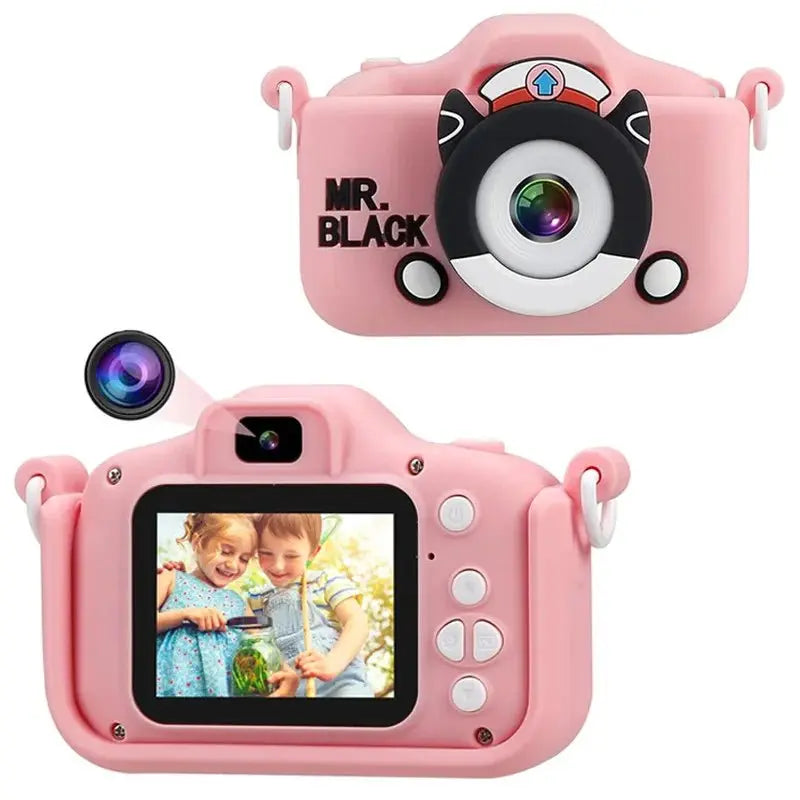 Appareil photo numérique pour enfants Mr Black – Rose - Homex Market
