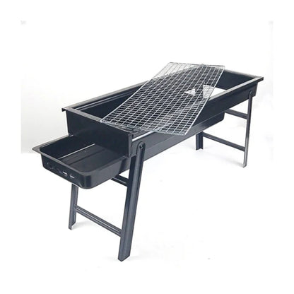Barbecue A Charbon Rectangulaire 23cm x 33.5cmx 6cm Pied Pliable