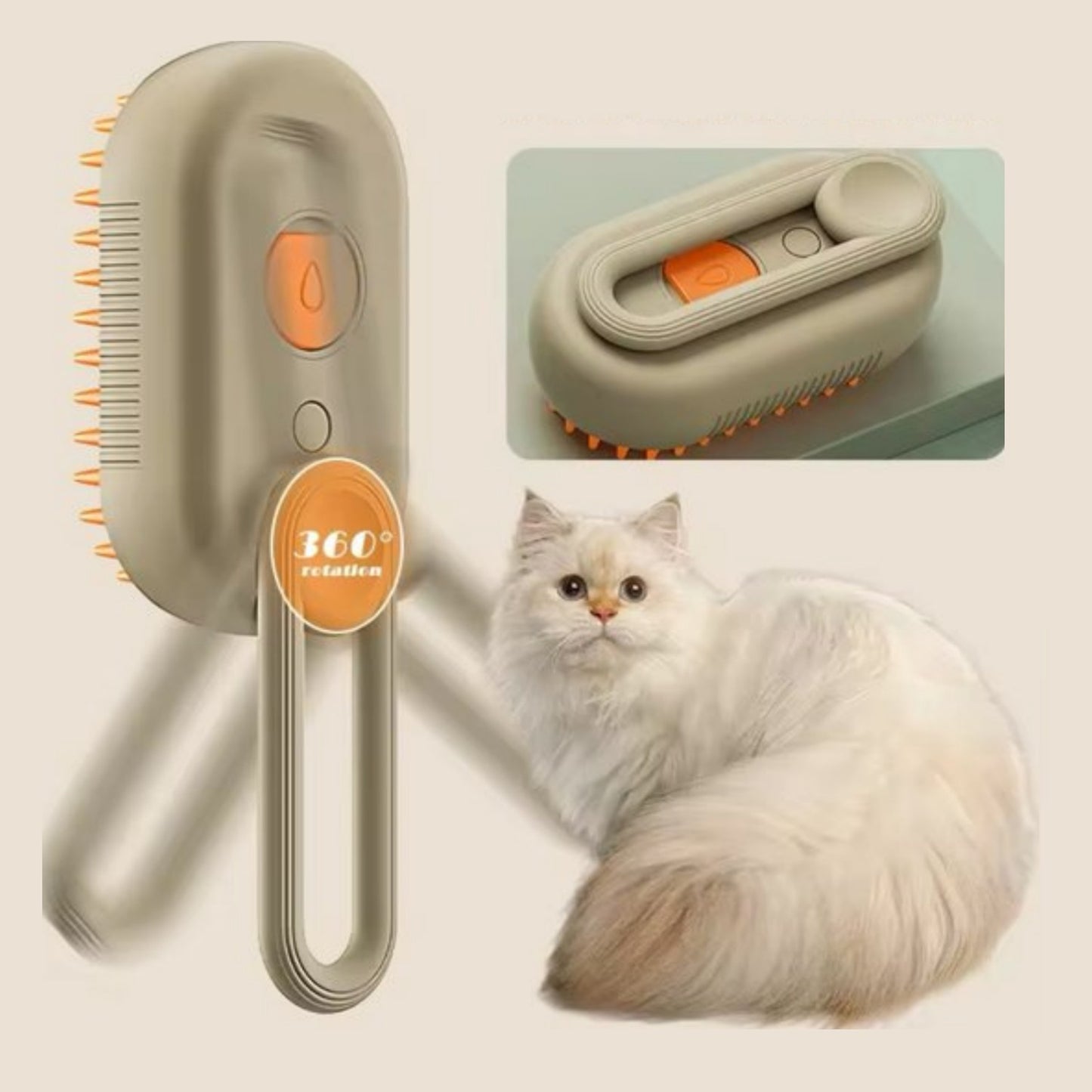 Brosse de nettoyage à vapeur pour les animaux