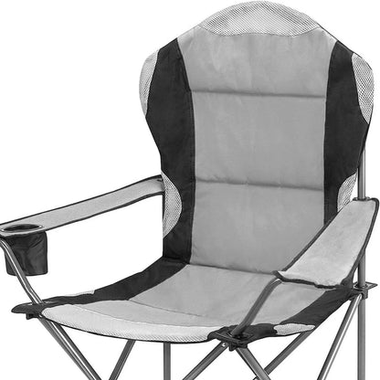 Chaise de camping Grand modèle pliantes avec porte-gobelet à dossier haut - Homex Market
