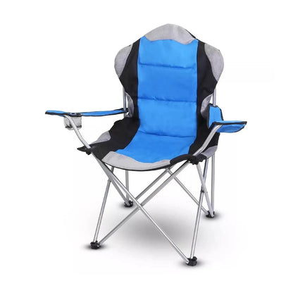 Chaise de camping Grand modèle pliantes avec porte-gobelet à dossier haut - Homex Market