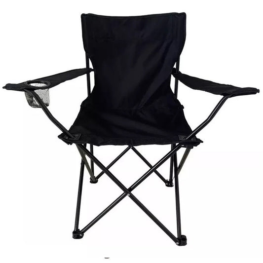 Chaise Pliante pour Plage et Camping Noir