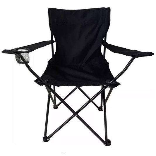 Chaise Pliante pour Plage et Camping Noir - Homex Market