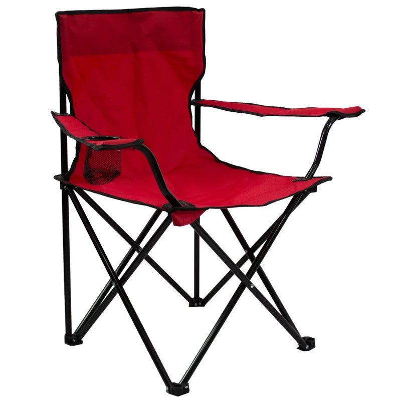 Chaise Pliante pour Plage et Camping Rouge - Homex Market
