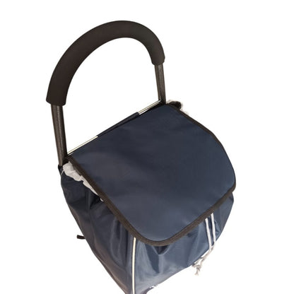 Chariot de courses 6 roues robuste