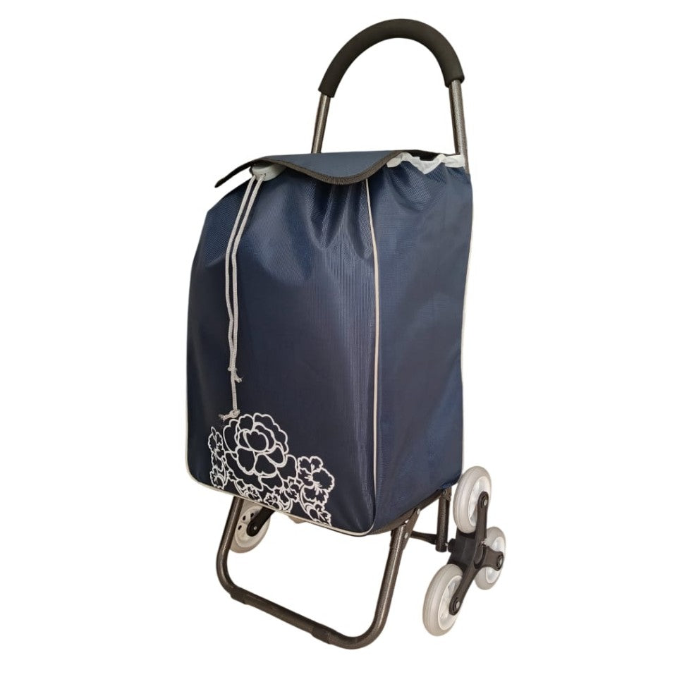 Chariot de courses 6 roues robuste