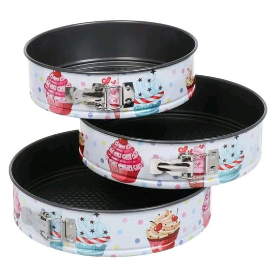 Ensemble de moules à gâteau ronds anti - adhésifs - Homex Market