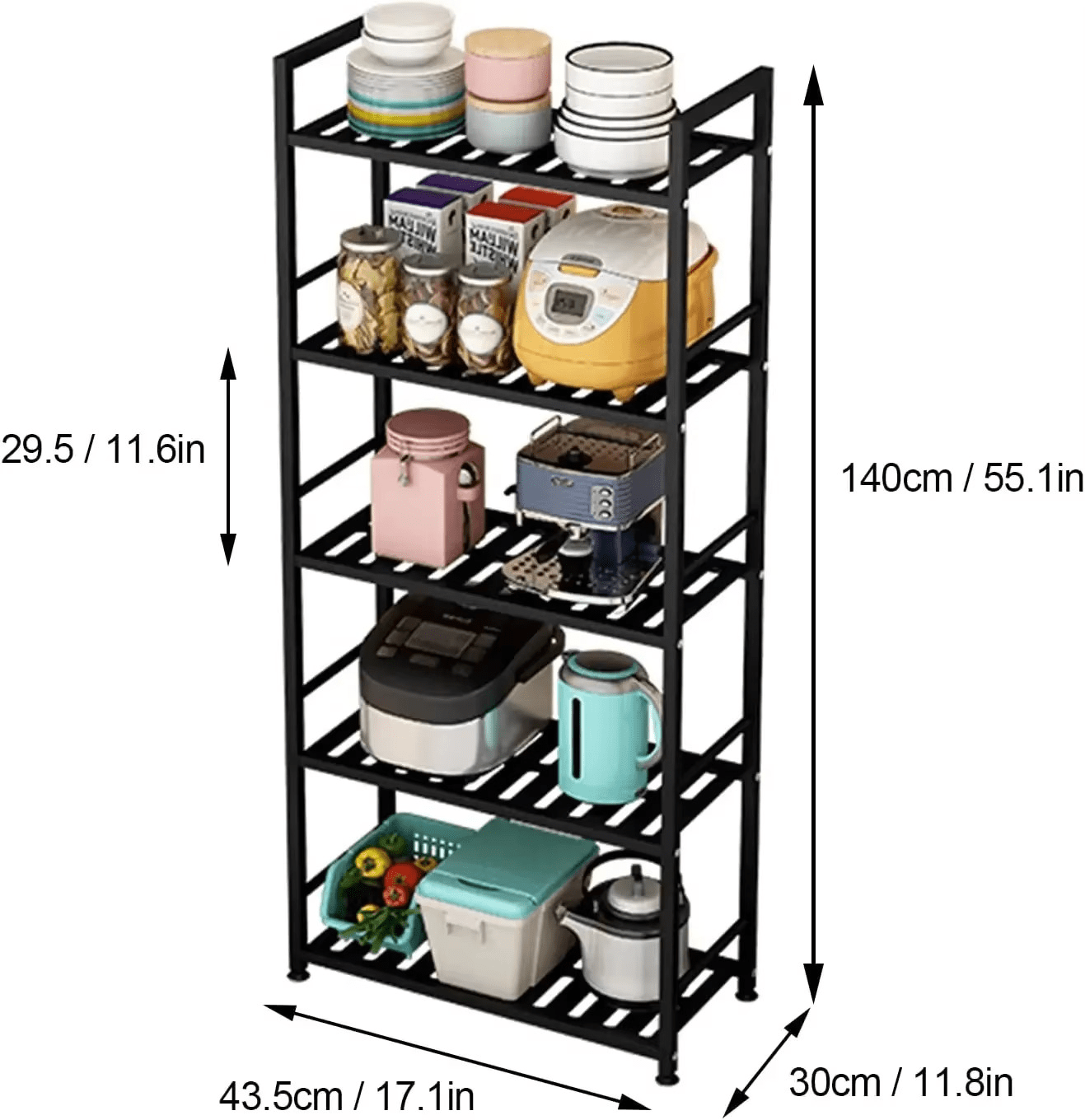 Étagère de rangement en métal - Homex Market