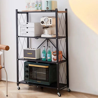 Étagère de Rangement Pliable En métal | 4 niveaux - Homex Market