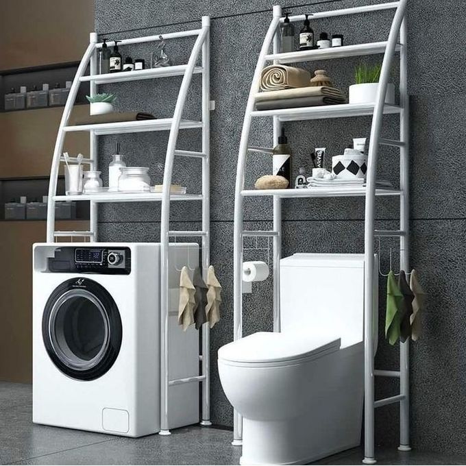 Étagère de salle de bain, meuble mural de rangement pour les toilettes - Homex Market