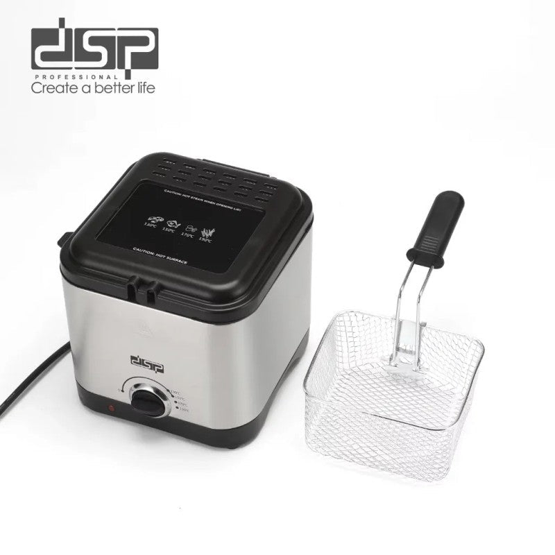 Friteuse électrique 1,5L 1000W - DSP KB2187 - Homex Market