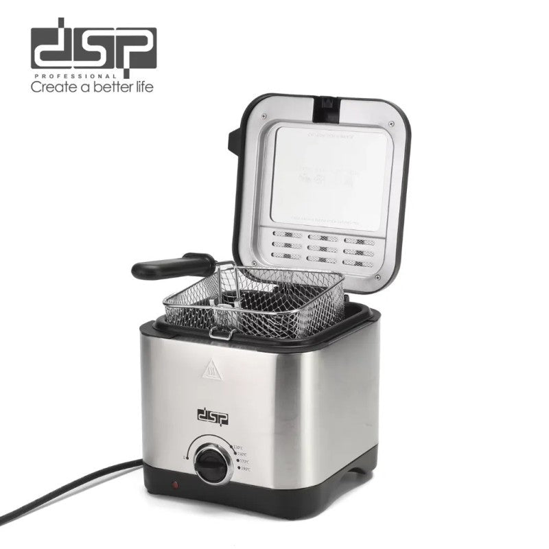Friteuse électrique 1,5L 1000W - DSP KB2187 - Homex Market