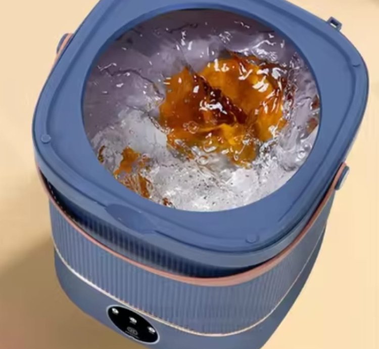 Machine à Laver Pliable 9 L Portable Rechargeable