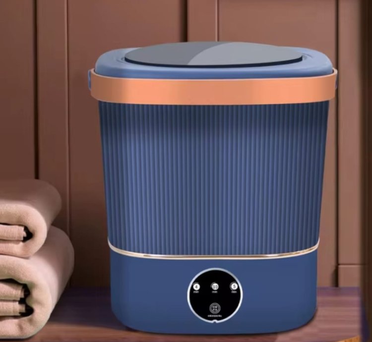 Machine à Laver Pliable 9 L Portable Rechargeable