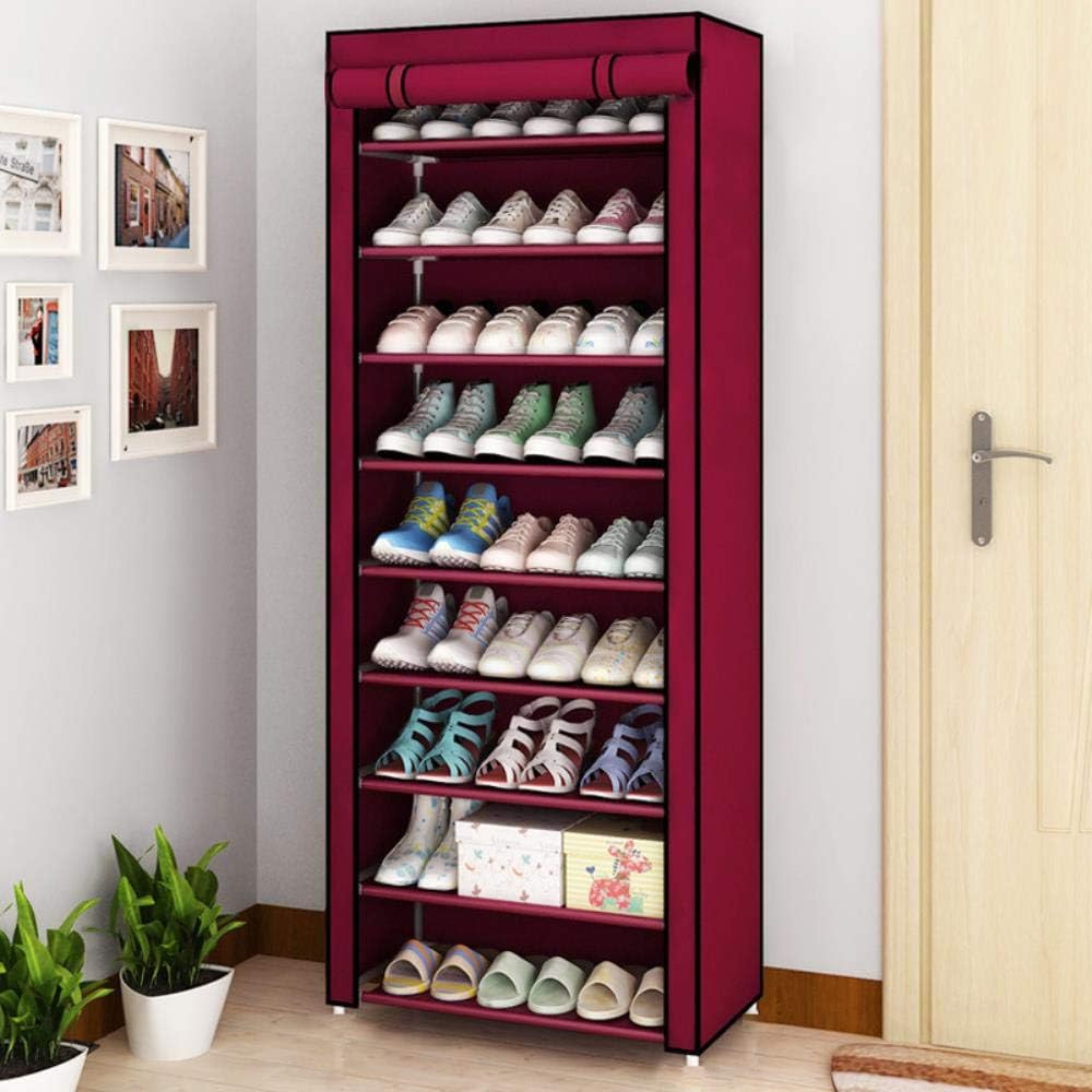 Meuble à Chaussures en Tissu 9 Niveaux - Homex Market