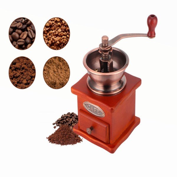 Moulin à Café Manuel avec Manivelle en Bois - Homex Market