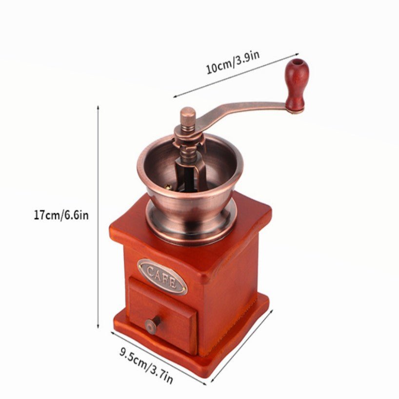 Moulin à Café Manuel avec Manivelle en Bois - Homex Market