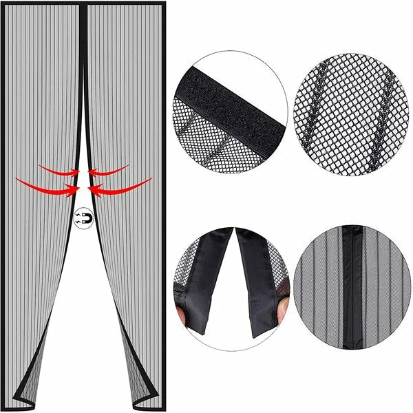 Moustiquaire Magnétique pour Porte – Installation Facile - Homex Market
