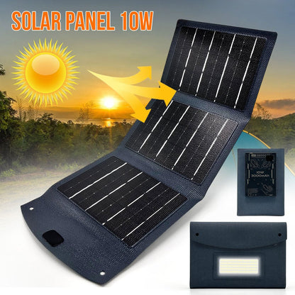 Panneau Solaire USB Pliable 10W – Power Bank Portable 3000mAh - Homex Market