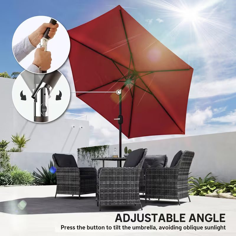 Parasol pliable avec manivelle - Homex Market