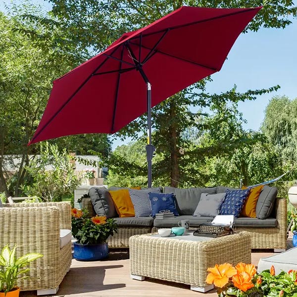 Parasol pliable avec manivelle - Homex Market