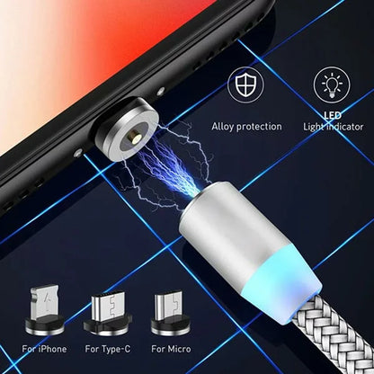 Câble de recharge magnétique 3en1