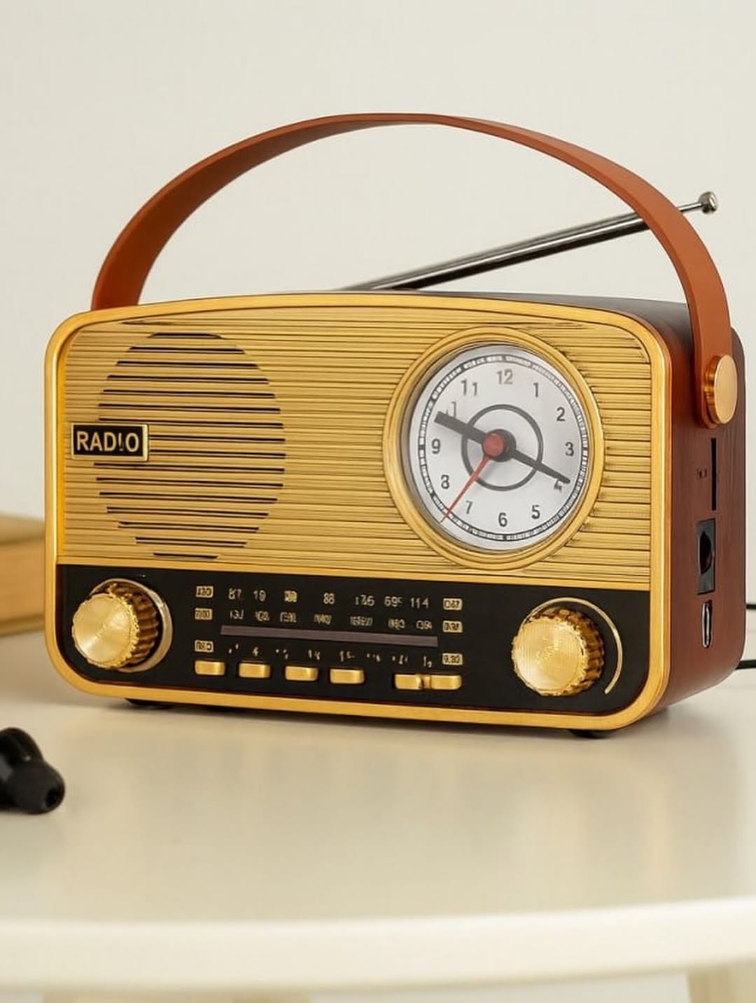Radio Antique 3 Bandes FM/AM/SW, Style Vintage - Homex Market