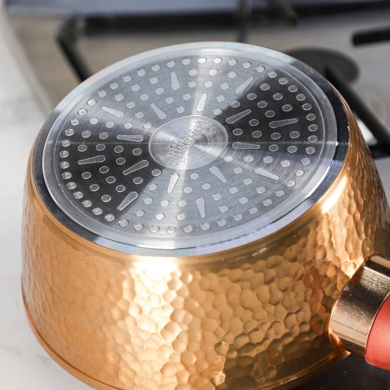 Série de 3 Casseroles en Granite avec Revêtement Cuivré