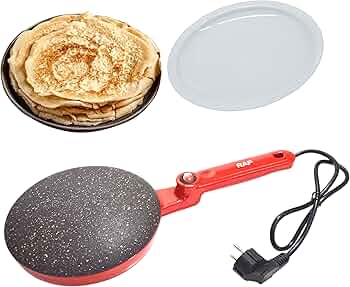 Crêpière Électrique 650W Rouge Raf