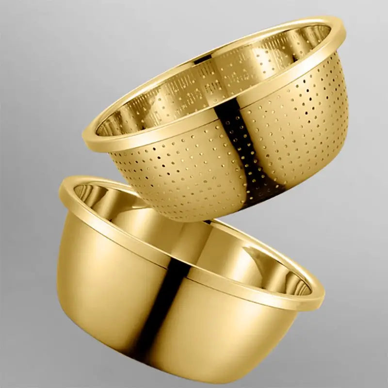 Série De 7 Bols Doré