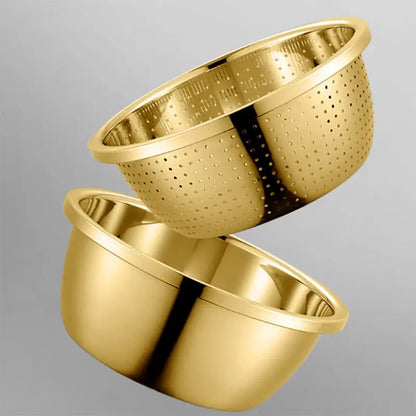 Série De 7 Bols Doré