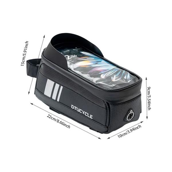 Sac de Vélo Étanche avec Support Téléphone – DTUCYCLE