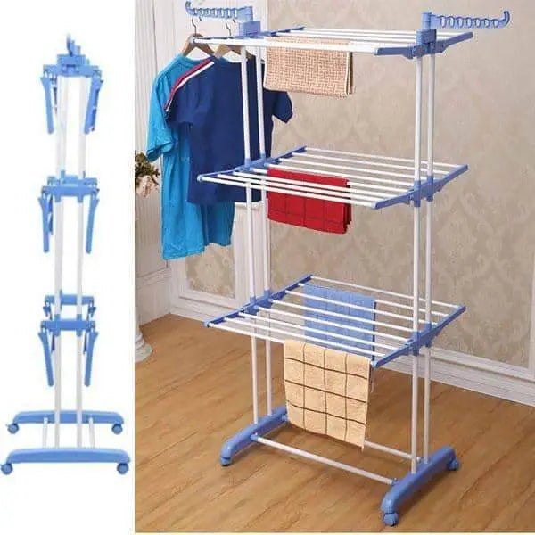 Séchoir linge rétractable étendoir pliable ailes latérales - Homex Market