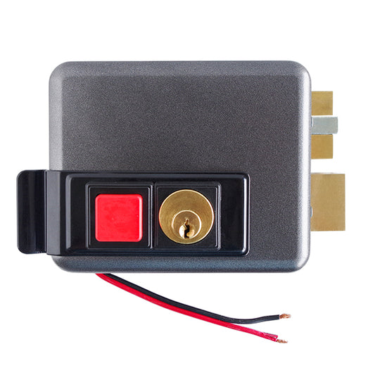 Serrure électrique JUSTER droite en Noir