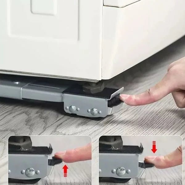 Support de Machine à laver, réfrigérateur & meubles avec support de Base réglable à roulettes - Homex Market