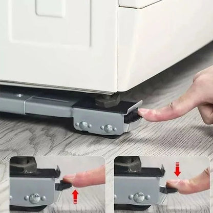 Support de Machine à laver, réfrigérateur & meubles avec support de Base réglable à roulettes - Homex Market