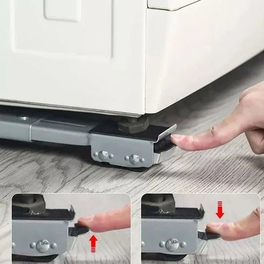 Support de Machine à laver, réfrigérateur & meubles avec support de Base réglable à roulettes - Homex Market
