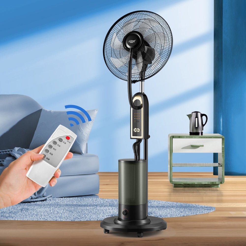 Ventilateur Brumisateur 16” Mist Fan Avec Télécommande – Fraîcheur et Confort au Quotidien - Homex Market